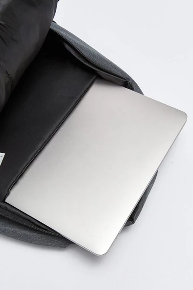 B.Y. Trend Laptop Bölmeli Okul Sırt Çantası Haki 19172 - 5