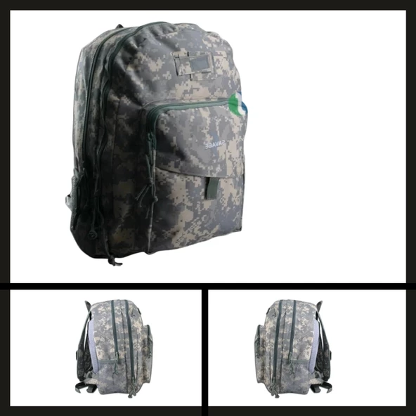Uyguna-Yakala (hh04021) Savage Ventura 30lt. Gri Dijital Kamuflaj Sırt Çantası-NTA.080 - 2