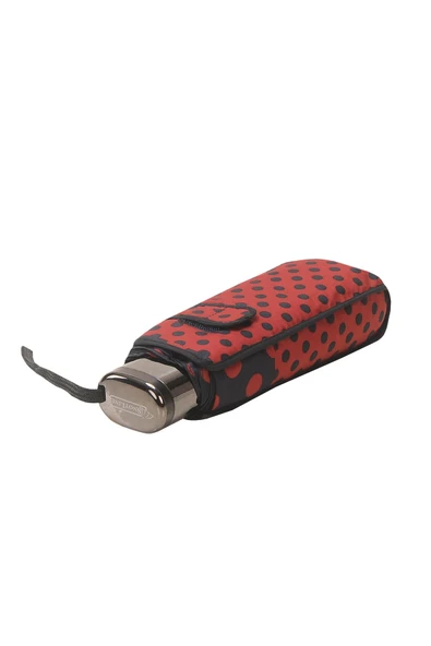 April Kadın Şemsiye Mini Micro Lacivert Puantiyeli Bordo 03-L - 3