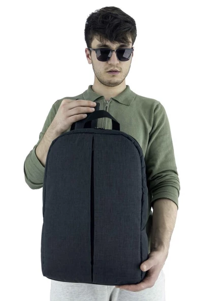 B.Y. Trend Okul Sırt Çantası (Laptop Bölmeli) Antrasit Av009 - 2