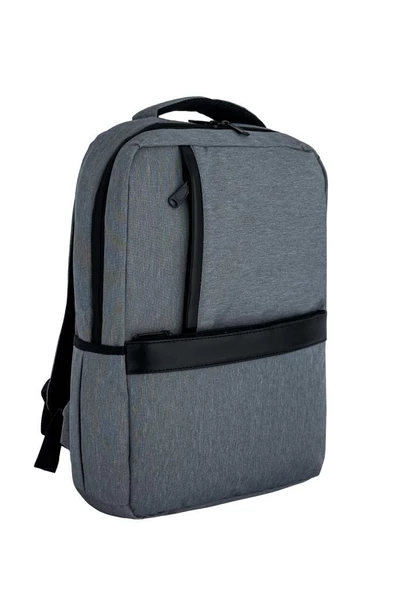 B.Y. Trend 3 Bölmeli Okul Sırt Çantası (Laptop Bölmeli) Gri 2122 - 2