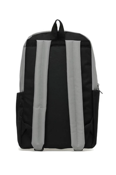 Trend Okul Sırt Çantası (Laptop Bölmeli) Gri- Siyah 1154 - 3
