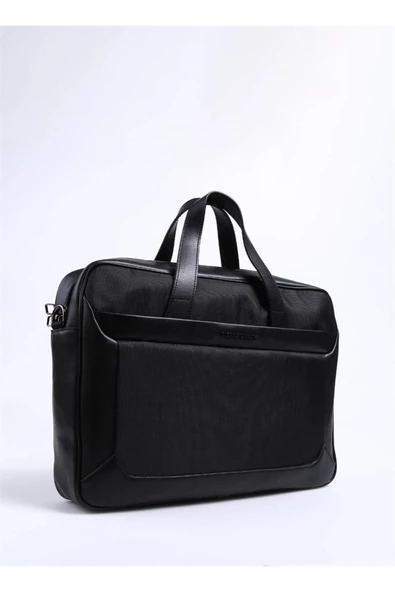 Pierre Cardin Erkek Evrak Çantası Siyah Pc001197 - Resim 2