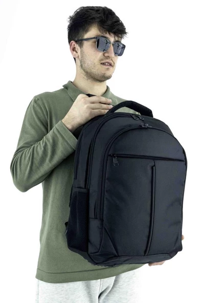 B.Y. Trend 4 Bölmeli Okul Sırt Çantası (Laptop Bölmeli) Siyah 2120 - 6