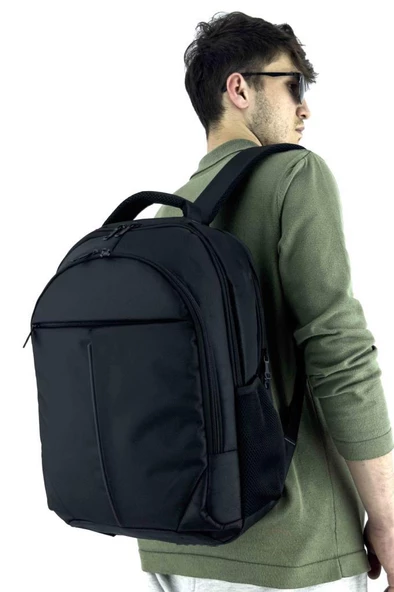 B.Y. Trend 4 Bölmeli Okul Sırt Çantası (Laptop Bölmeli) Siyah 2120 - 4