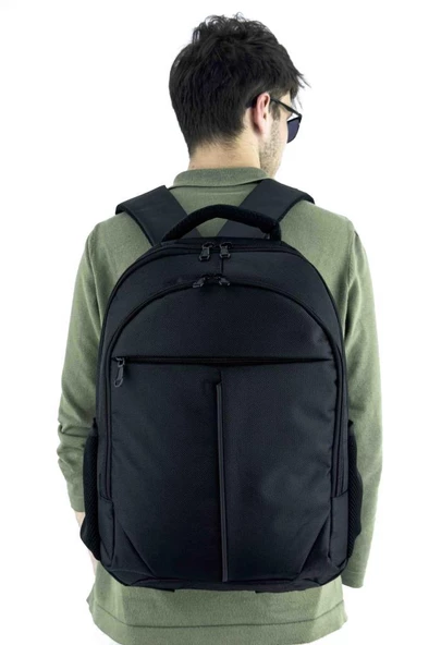 B.Y. Trend 4 Bölmeli Okul Sırt Çantası (Laptop Bölmeli) Siyah 2120 - 5