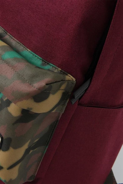 Benetton Okul Sırt Çantası Bordo Kamuflaj - 7