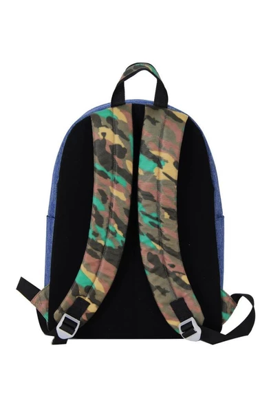 Benetton Okul Sırt Çantası Lacivert Kamuflaj - 4
