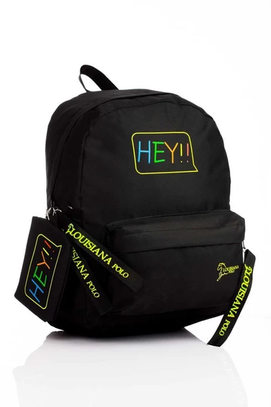 B.Y. Trend Laptop Bölmeli Okul Çantası Hey!!! Multicolor 1525 - 2