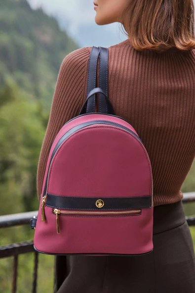 U.S. Polo Assn. Kadın Sırt Çantası  Mor Us22570 - 2