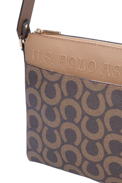 U.S. Polo Assn. Kadın Çapraz Askılı Çantası Kahve  Us22516 - 3