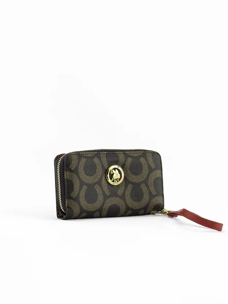 U.S. Polo Assn. Kadın Cüzdanı Kahve-Kırmızı Usc23363 - 2