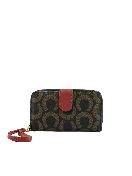 U.S. Polo Assn. Kadın Cüzdanı Kahve-Kırmızı Usc23363 - 3