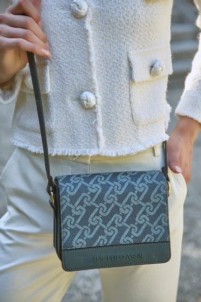 U.S. Polo Assn. Çapraz Askılı Kadın Çanta Petrol Us23501 - 2