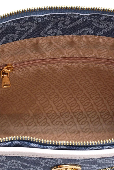 U.S. Polo Assn. Kadın Omuz Çanta Denim-Beyaz Us23116 - 5