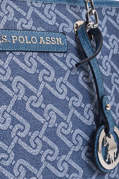 U.S. Polo Assn. Kadın Omuz Çantası Denim Us23130 - 8
