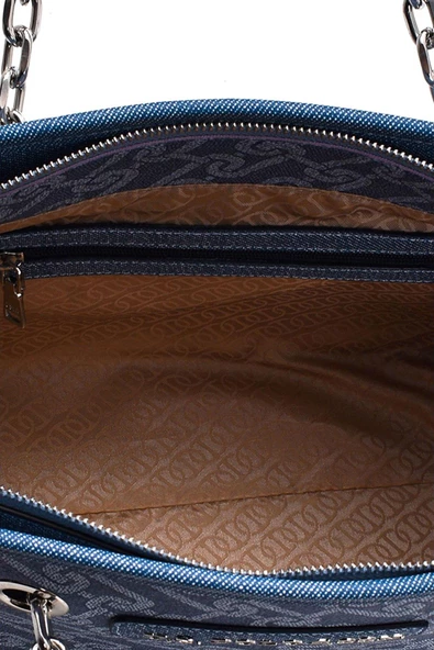 U.S. Polo Assn. Kadın Omuz Çantası Denim Us23130 - 5