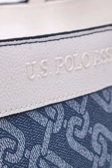 U.S. Polo Assn. Kadın Omuz Çanta Denim-Beyaz Us23106 - 4