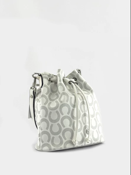 U.S. Polo Assn. Çapraz Askılı Kadın Çanta Beyaz-Gri  Us23218 - Resim 2