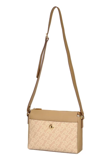 U.S. Polo Assn. Çapraz Askılı Kadın Çanta Bej Us23515 - Resim 5
