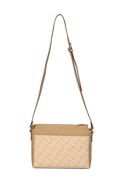 U.S. Polo Assn. Çapraz Askılı Kadın Çanta Bej Us23515 - Resim 6