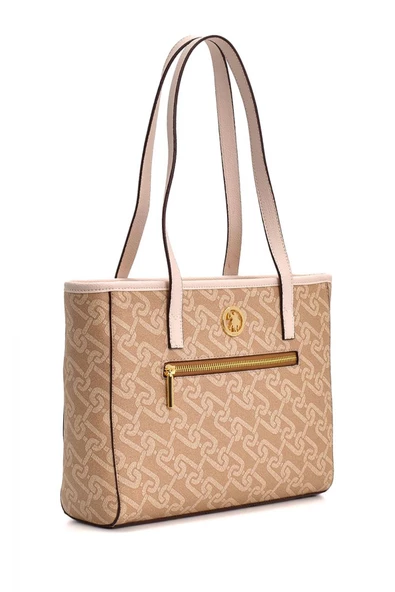 U.S. Polo Assn. Kadın Omuz Çanta Bej Us23116 - Resim 2