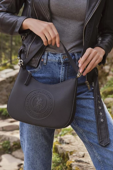 U.S. Polo Assn. Çapraz Askılı Kadın Çanta Siyah Us23698