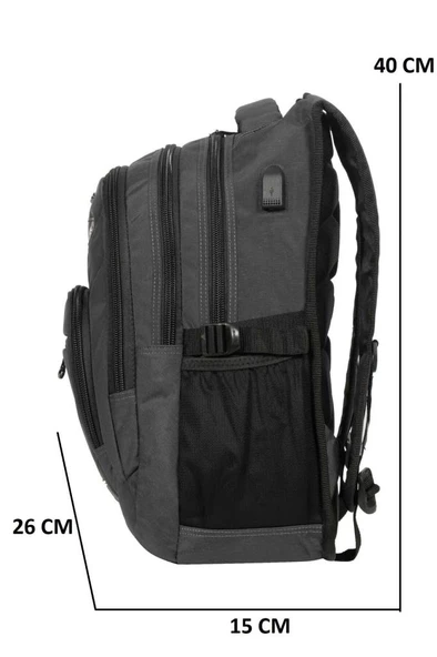 Relaxion Yarasa Sırt Çantası Gri 2227 - 2