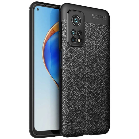 Vendas Xiaomi Mi 10T Pro 5G Deri desenli premium silikon kılıf