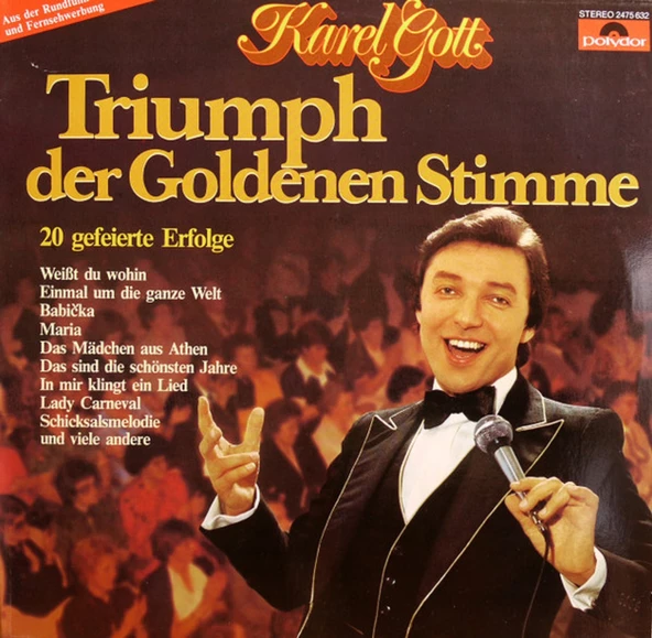 Karel Gott – Triumph Der Goldenen Stimme -   ballad pop tarz plak alithestereo