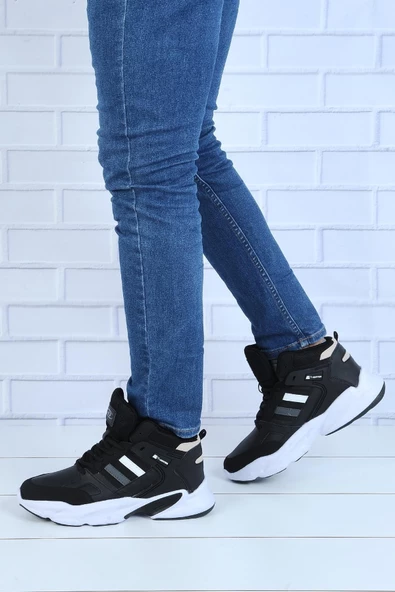 Mp 222-2635 Siyah-beyaz Unisex Basket Spor Ayakkabı - Resim 3