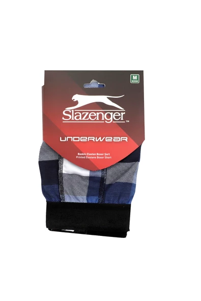 Slazenger Heel Erkek Boxer Iç Giyim Lacivert / Mavi - Resim 2