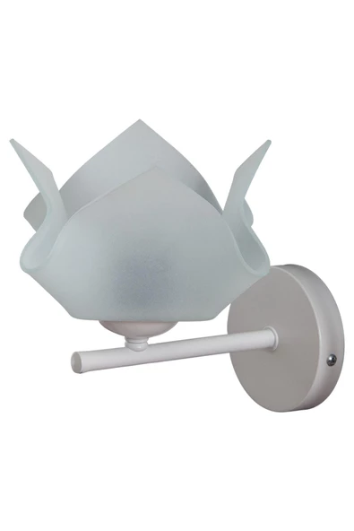 D-light Global Beyaz Camlı Aplik