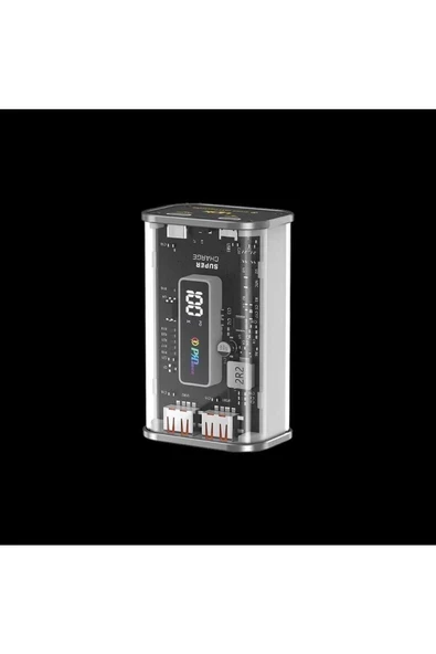 LinkTech  C122 Strong 10000 Mah Pd 22.5w Powerbank Şeffaf Transparan Model Şık Tasarım! - 3