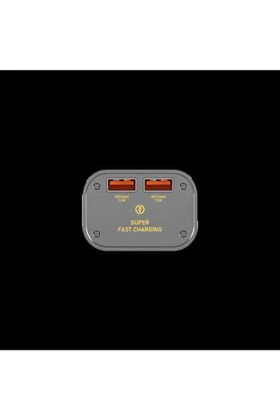 LinkTech C122 Strong 10000 Mah Pd 22.5w Şeffaf Powerbank Sarı - 4