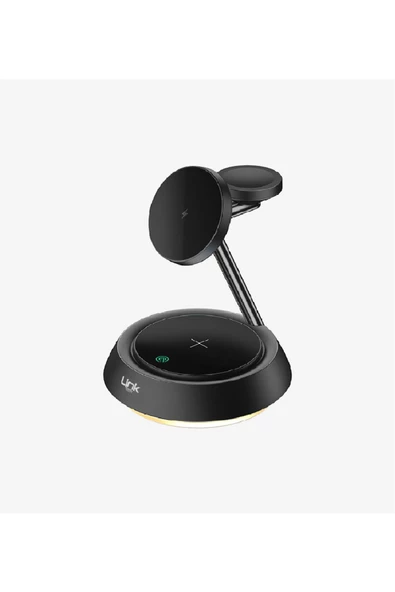 Premium 3’ü 1 Arada Masaüstü Wireless Telefon Tutacağı & Şarj Aleti