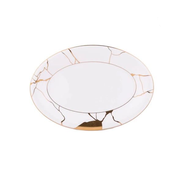 Jumbo Marble Bone 61 Parça 12 Kişilik Yemek Takımı - 9