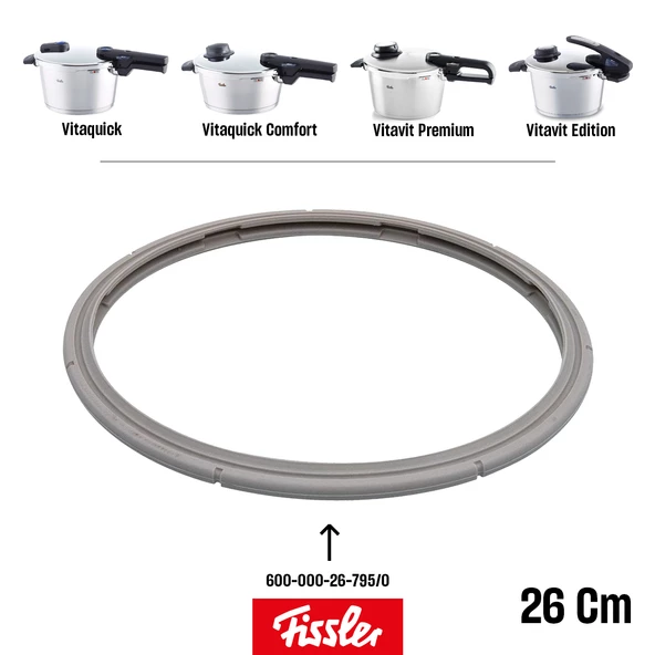 Fissler Düdüklü Tencere Orijinal Kapak Lastiği 26 cm - Yeni Model