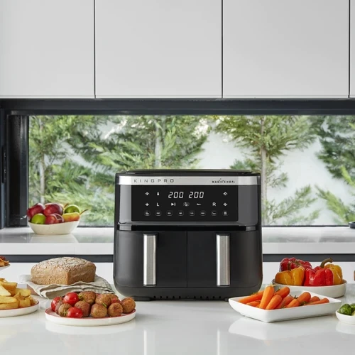 King KYF32 MagicChef+ Dual Aifryer Pişirme Robotu 4+4 Litre - 5