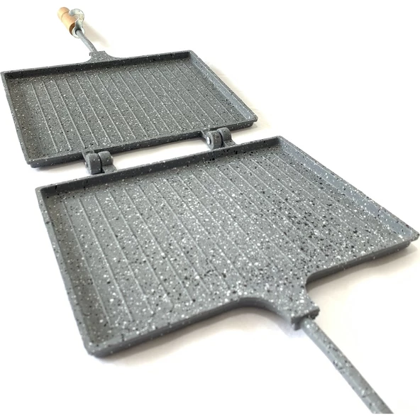 Taşhan T-0485 İç Dış Granit Ocak Üstü El Tost Makinesi-23.5x17.5 cm - 2