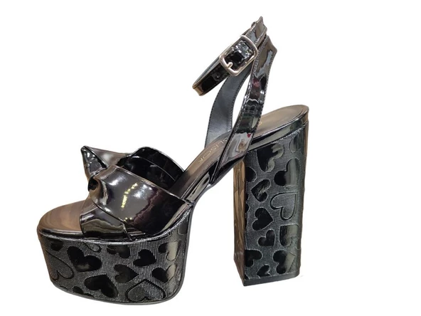 BABLİSOK 8189 PLATFORM TOPUK KADIN ABİYE GELİNLİK SANDALET - 5