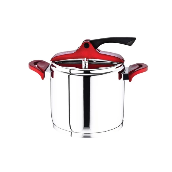 Safinox Vision 6 Litre Bakalit Kulplu Düdüklü Tencere - Kırmızı - 4
