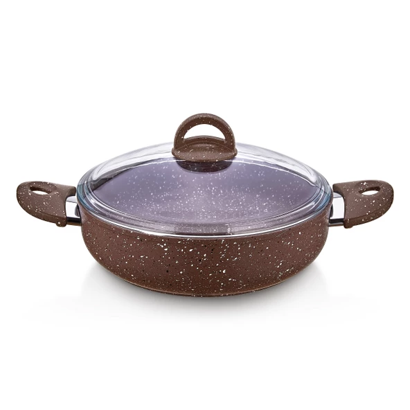 Saflon SF8622GR Granit Line 22 cm Basık Tencere 2.25 Litre