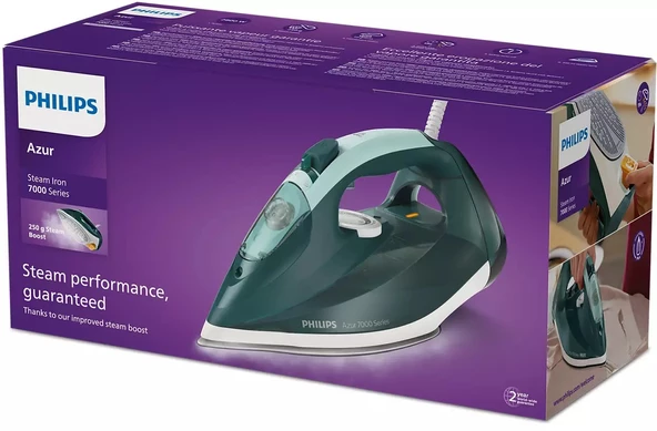 Philips DST7031/70 7000 Series HV Buharlı Ütü Opal Yeşili/Mint Yeşili - 6