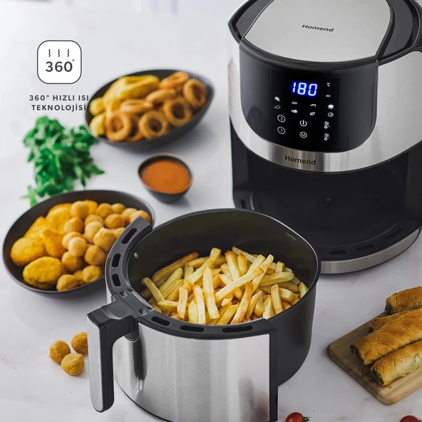 Homend Airfryday 2502h 8 Farklı Program, Dokunmatik Ekran, 5l Airfryer - 7