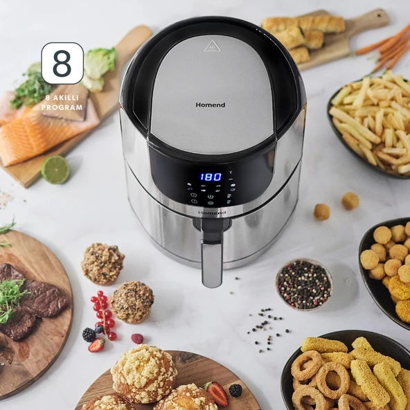 Homend Airfryday 2502h 8 Farklı Program, Dokunmatik Ekran, 5l Airfryer - 3