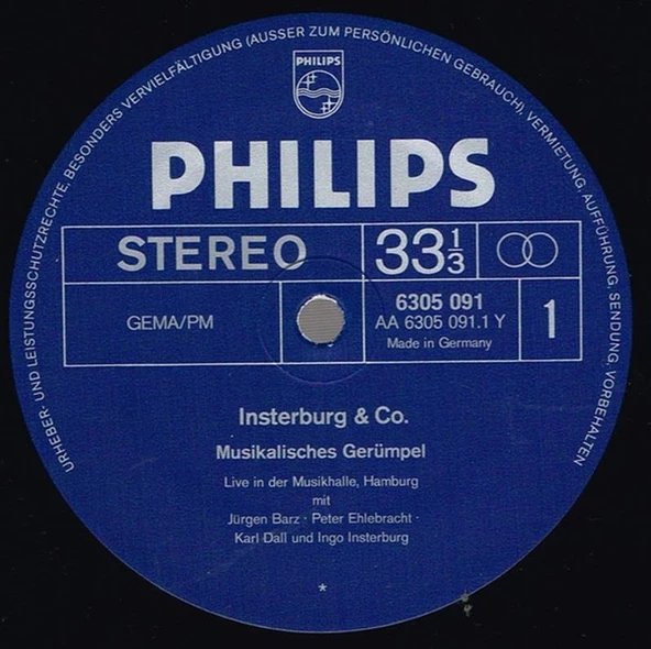 insterburg & Co.* – Musikalisches Gerümpel Country Vinly Plak alithestereo - 3