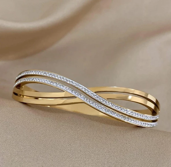 Sonsuzluk Sevgili Çelik Kelepçe Sns103439 ürün görseli 1