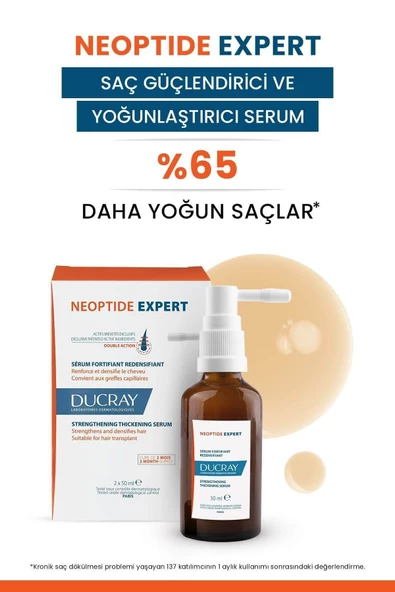 Ducray Neoptide Expert Saç Güçlendirici ve Yoğunlaştırıcı Serum 2x50ml
