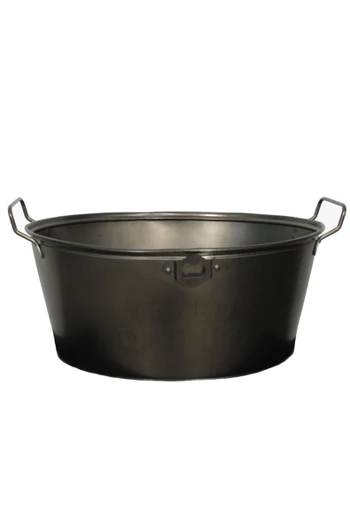 TRENDESK Oval Açaçaklı metal buz kovası ,şişe şampanya soğutucu buz kovası 15lt - 2